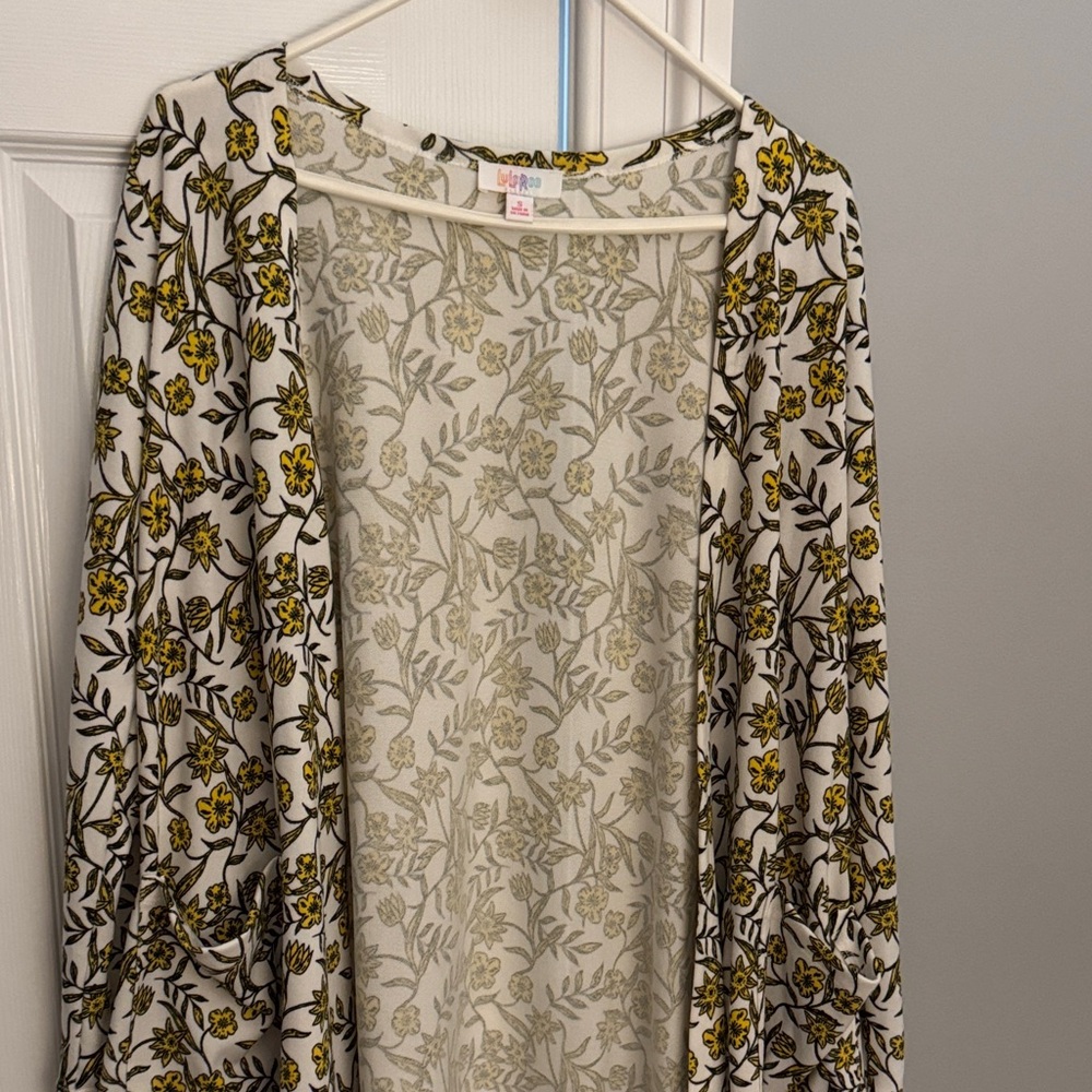 Floral Open Front Cardigan Lularoe  with pockets small